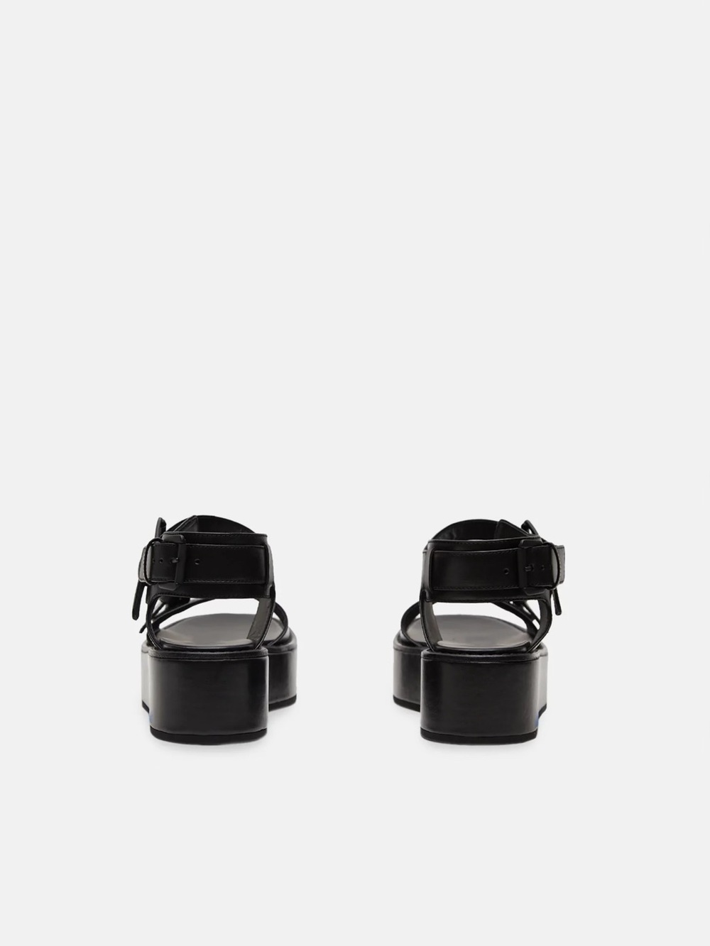 Ann Demeulemeester Black Leather Platform Strap Sandals Size EU 40 US 10 $850 - Picture 3 of 13